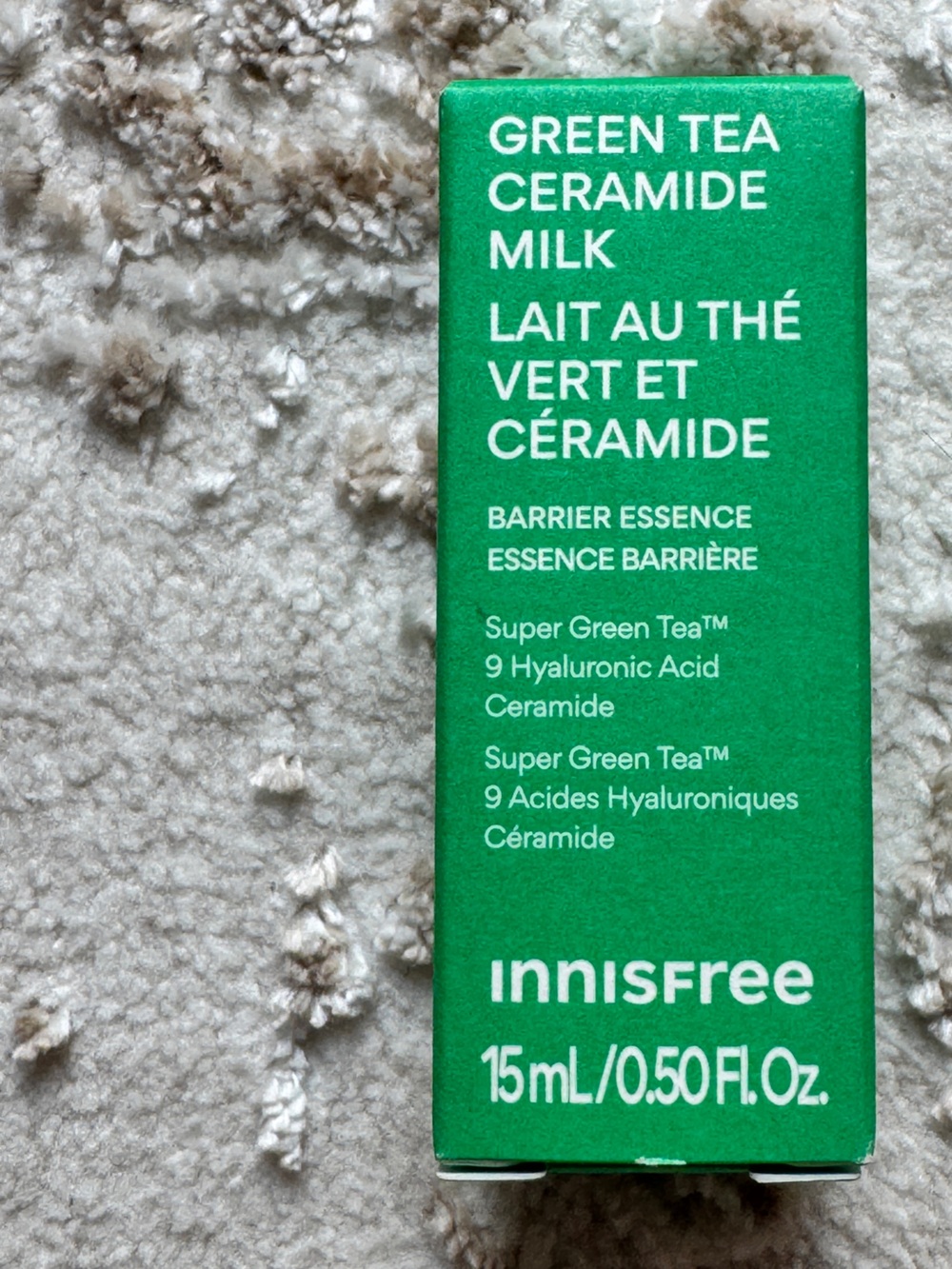 NEW Innisfree Green Tea Ceramide Milk 15mL Mini Korean Skincare